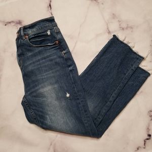 Made and Loved LOFT slim distressed jeans 25